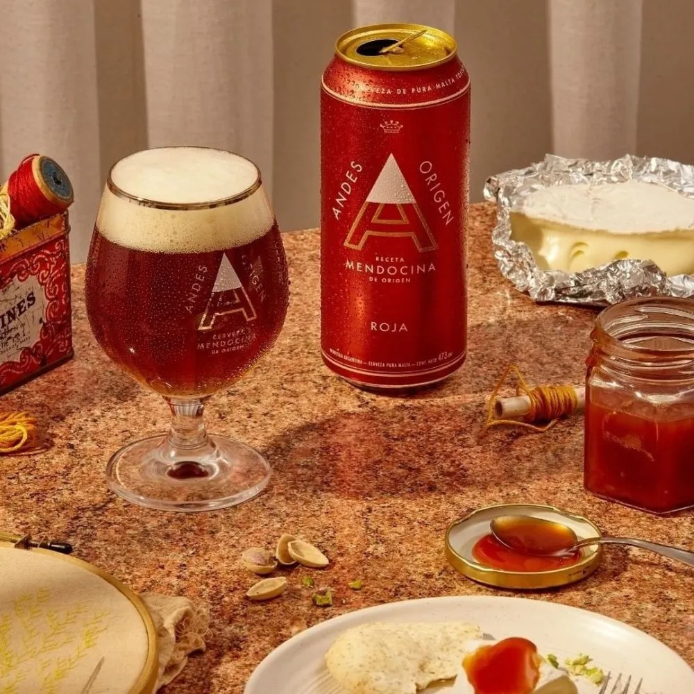 Cerveza Andes Origen  Roja Lata 473ml