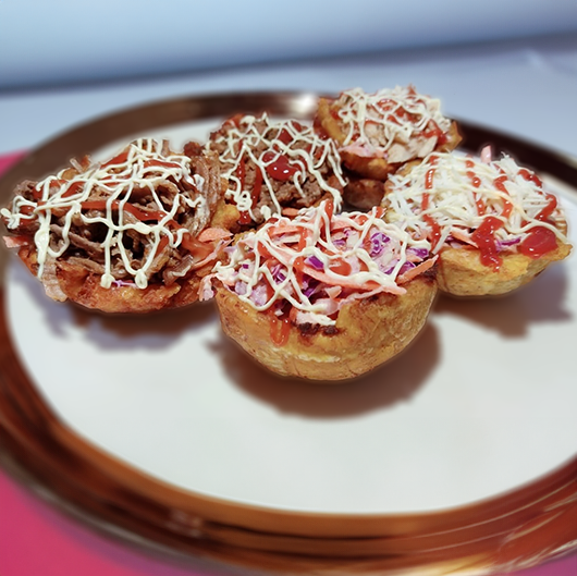 40 Bocados de plátano maduro y queso